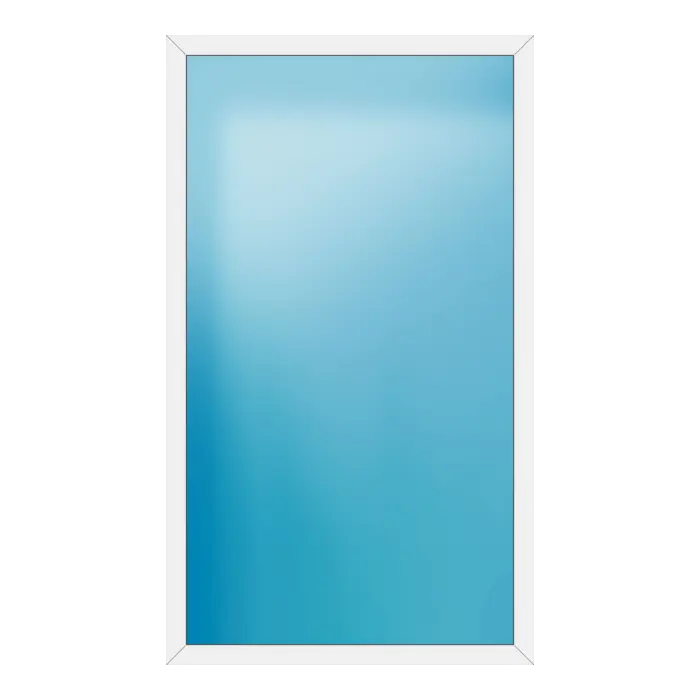Festverglasung aus Kunststoff 146x250 cm Weiß