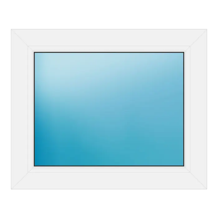 Festverglasung aus Kunststoff 68x55,5 cm Weiß