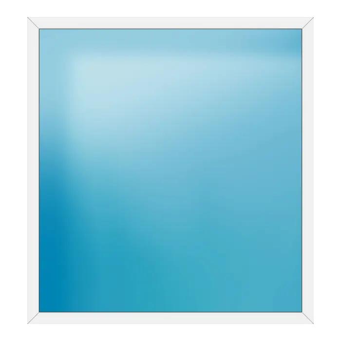 Festverglasung aus Kunststoff 196x210 cm Weiß