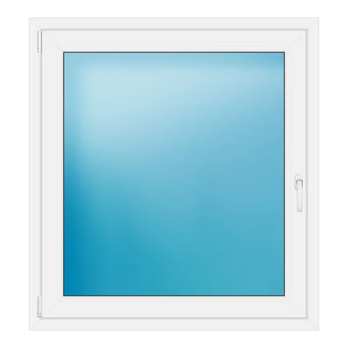 Einflügeliges Kunststofffenster 107,5x116 cm Anthrazit genarbt