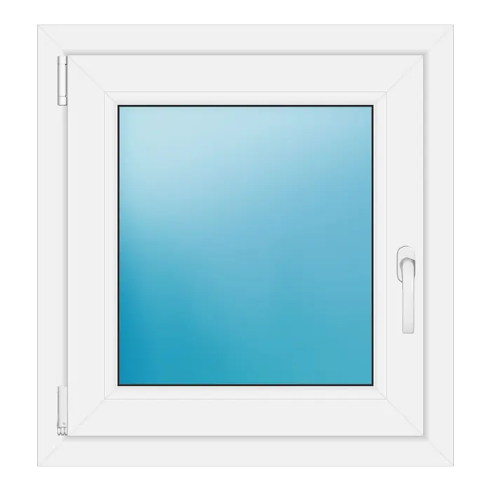 Einflügeliges Kunststofffenster 66x70 cm Weiß