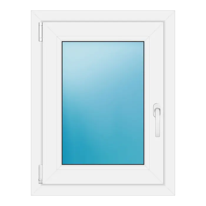 Einflügeliges Kunststofffenster 59,5x76,5 cm Weiß