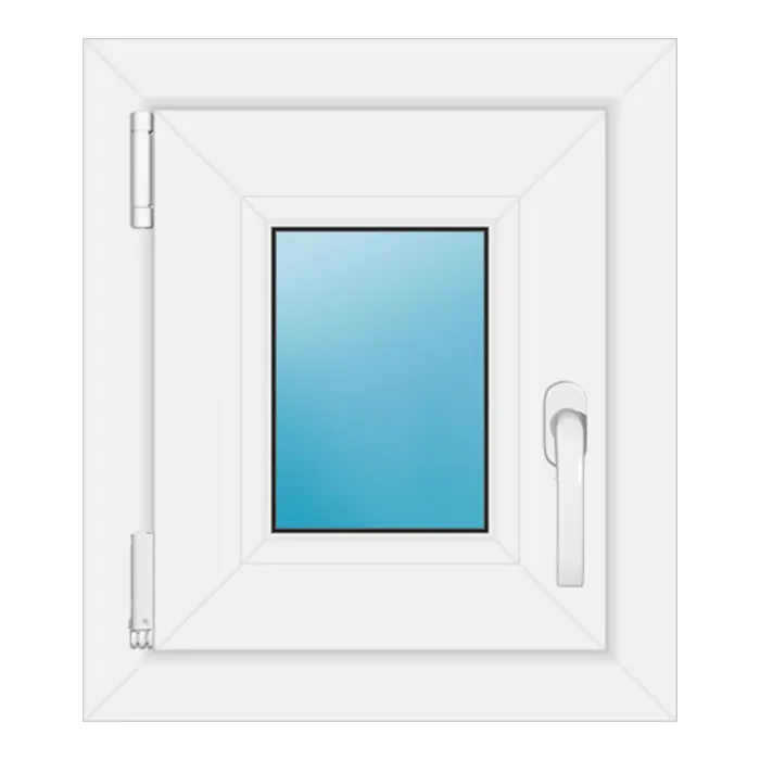 Einflügeliges Kunststofffenster 40x46 cm Weiß
