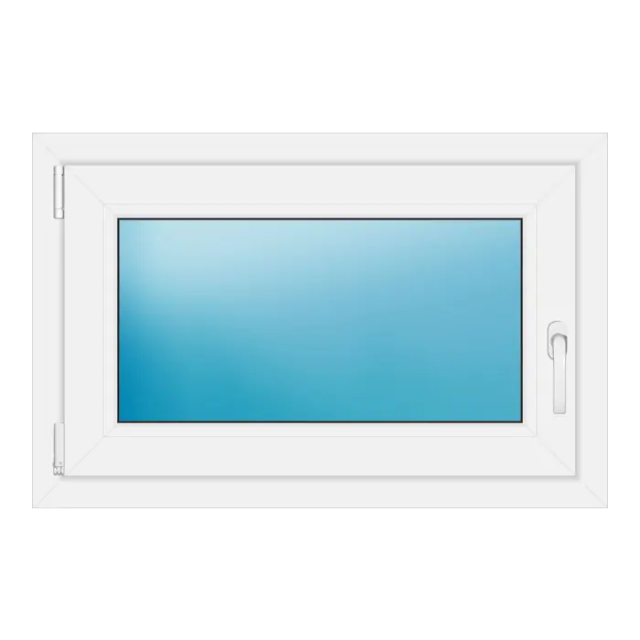 Einflügeliges Kunststofffenster 86x56 cm Weiß
