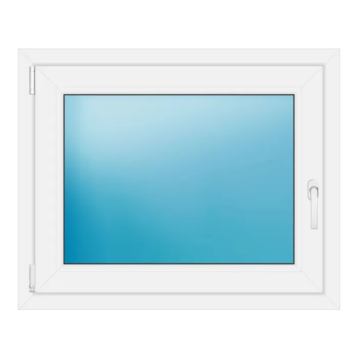 Einflügeliges Kunststofffenster 90x73 cm Weiß