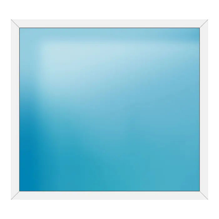 Festverglasung aus Kunststoff 188x172 cm Weiß