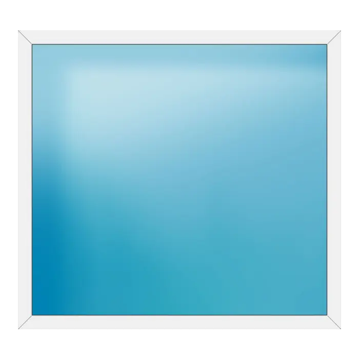 Festverglasung aus Kunststoff 186x172 cm Weiß