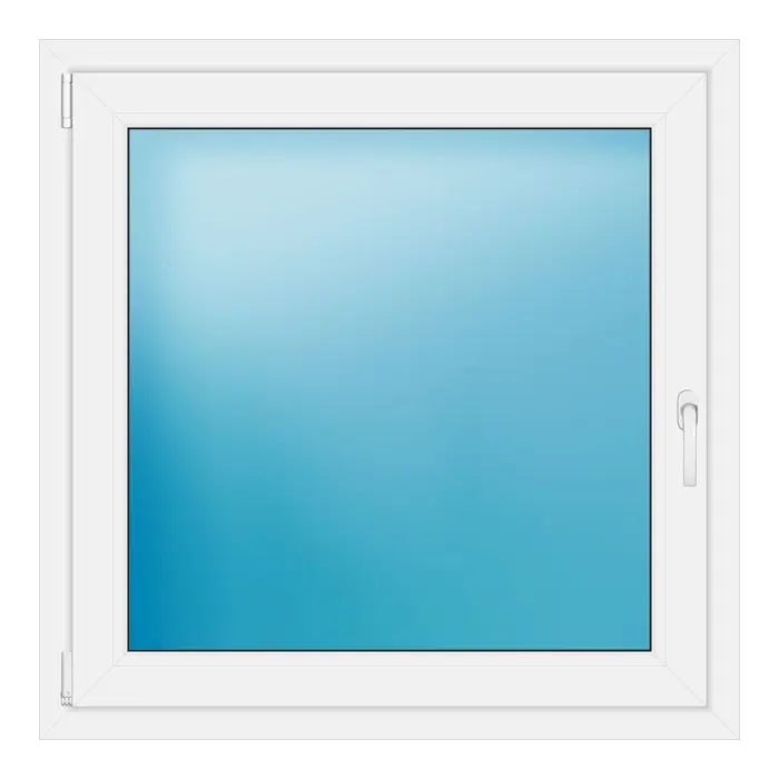 Einflügeliges Kunststofffenster 101x101 cm Weiß