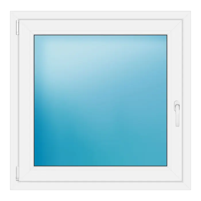 Einflügeliges Kunststofffenster 97x96 cm Weiß