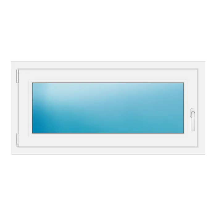 Einflügeliges Kunststofffenster 117x56 cm Weiß