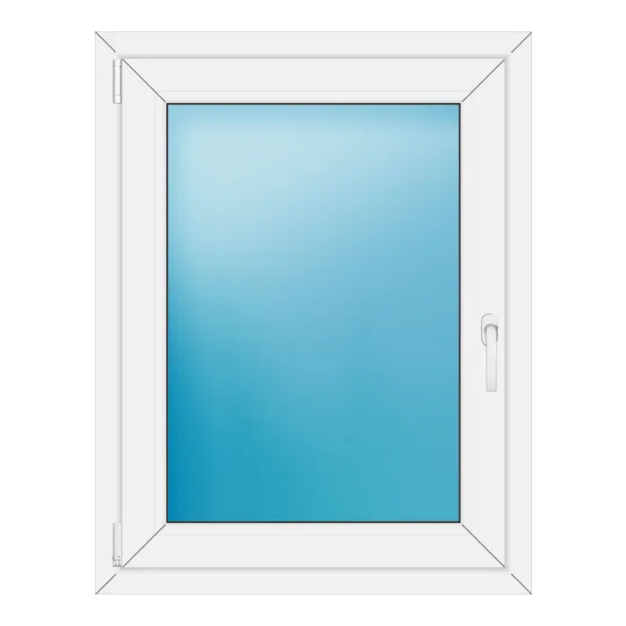 Einflügeliges Kunststofffenster 77,8x100,2 cm Weiß
