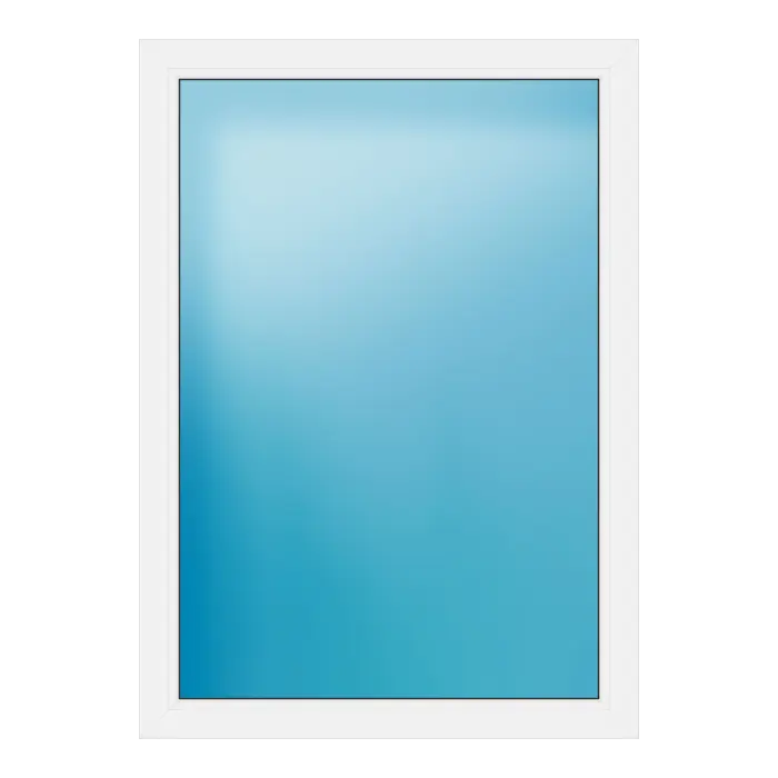 Festverglasung aus Kunststoff 100x140 cm Mooreiche genarbt