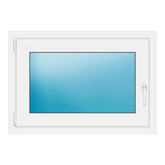 Einflügeliges Kunststofffenster 89x62 cm Weiß