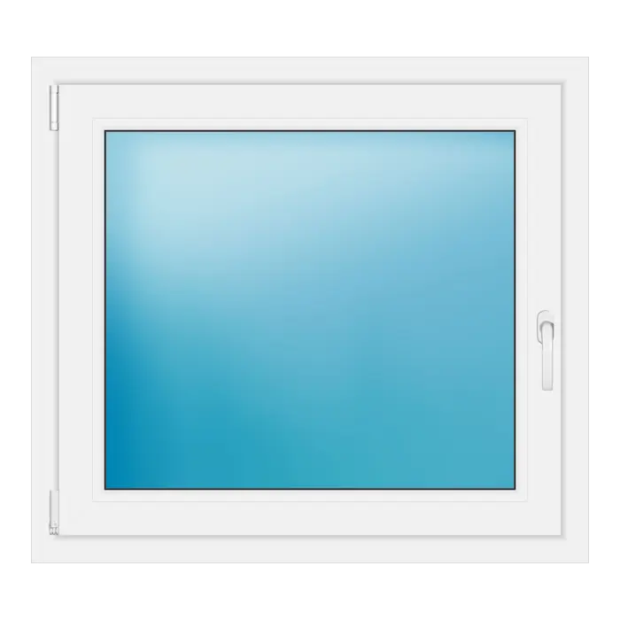 Einflügeliges Kunststofffenster 97x88 cm Weiß
