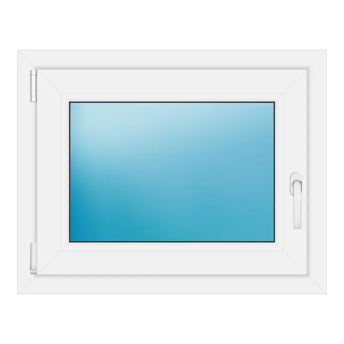 Einflügeliges Kunststofffenster 76x60 cm Weiß