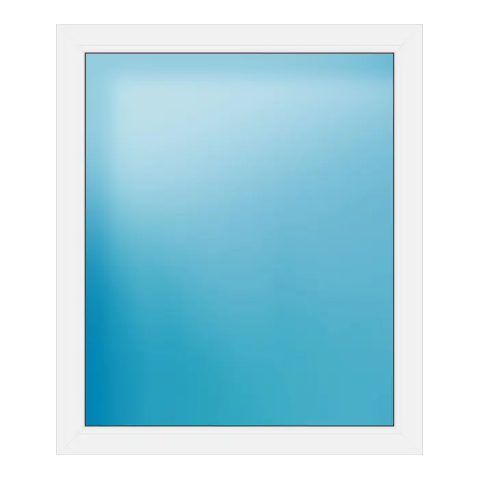 Festverglasung aus Kunststoff 102x120 cm Weiß