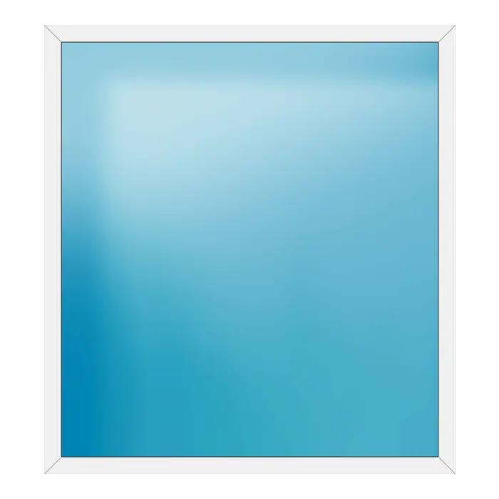 Festverglasung aus Kunststoff 194x212 cm Weiß
