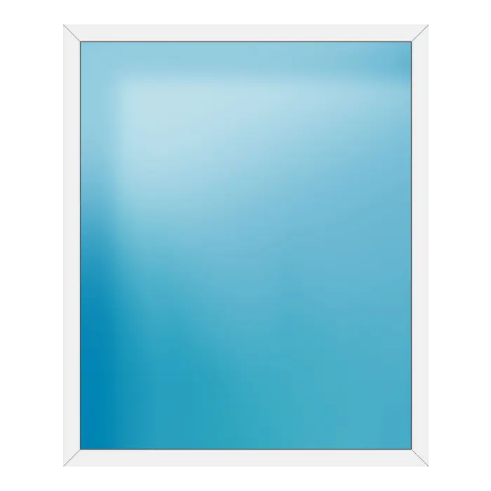 Festverglasung aus Kunststoff 172x208 cm Weiß