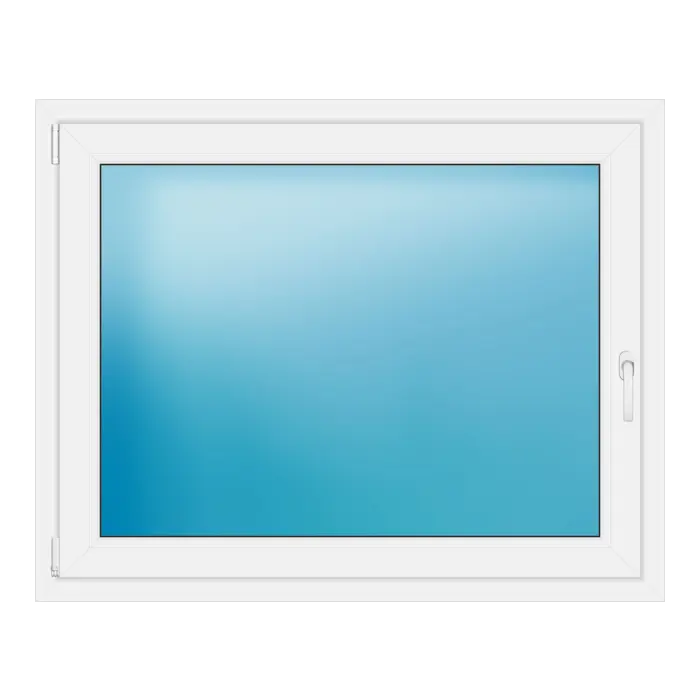Einflügeliges Kunststofffenster 124x99 cm Weiß