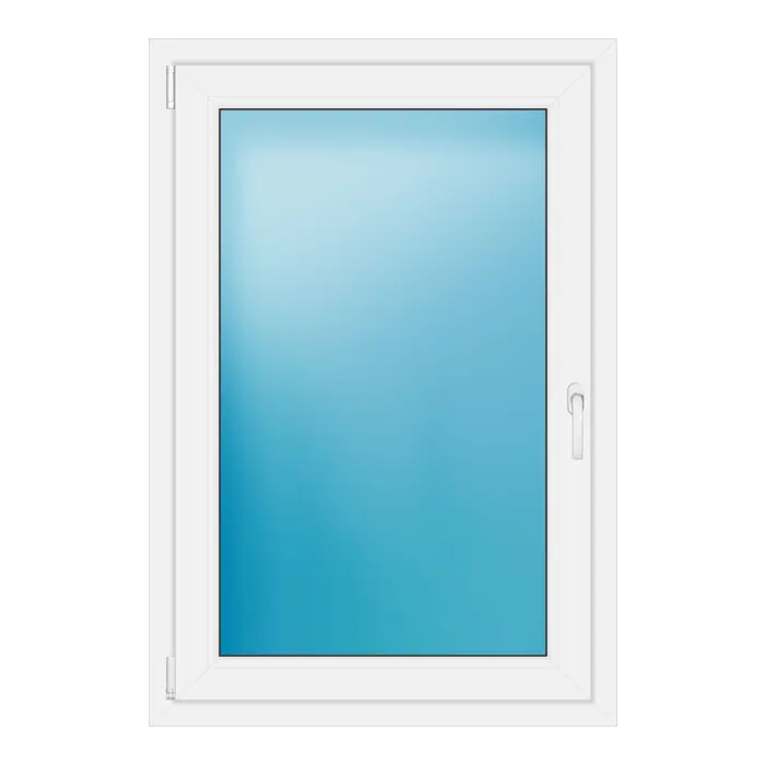 Einflügeliges Kunststofffenster 85x125 cm Weiß