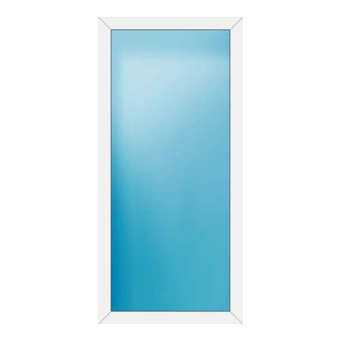 Festverglasung aus Kunststoff 92x196 cm Weiß