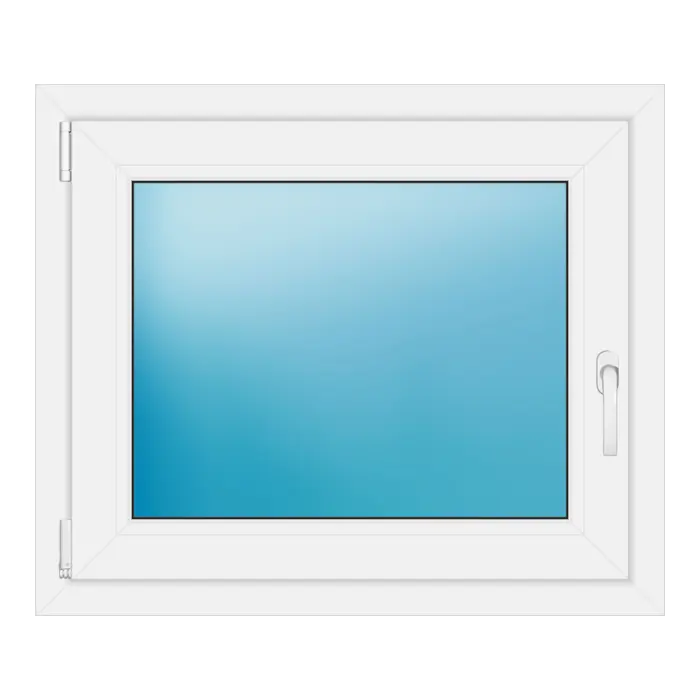 Einflügeliges Kunststofffenster 83x70 cm Weiß