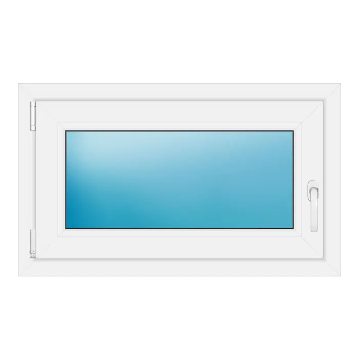 Einflügeliges Kunststofffenster 87x52 cm Weiß