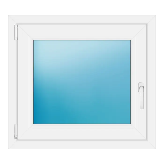 Einflügeliges Kunststofffenster 76x69 cm Weiß