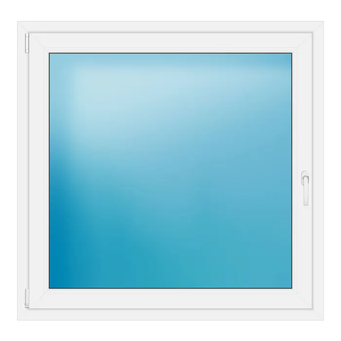 Einflügeliges Kunststofffenster 123x120 cm Weiß