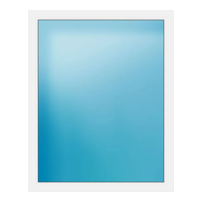 Festverglasung aus Kunststoff 120x150 cm Weiß