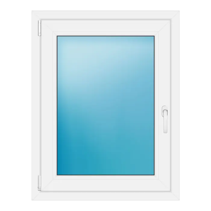 Einflügeliges Kunststofffenster 75x96,2 cm Weiß