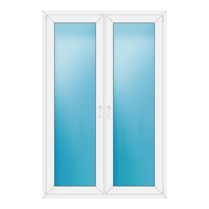 Terrassentür 130x196 cm Weiß