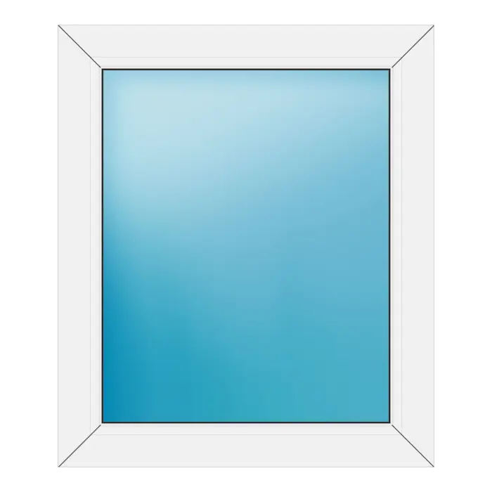 Festverglasung aus Kunststoff 68x80 cm Weiß