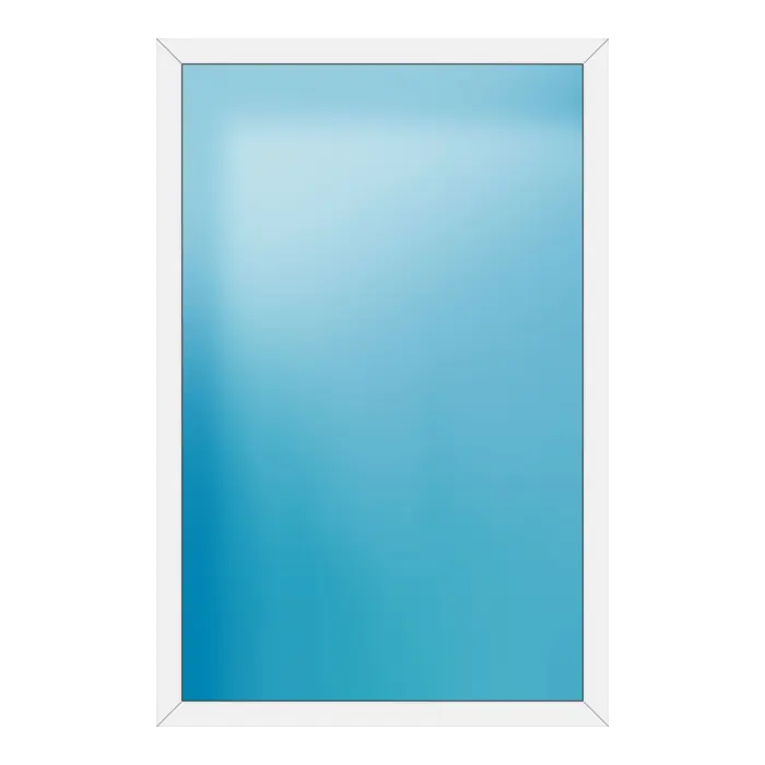 Festverglasung aus Kunststoff 142x216 cm Weiß