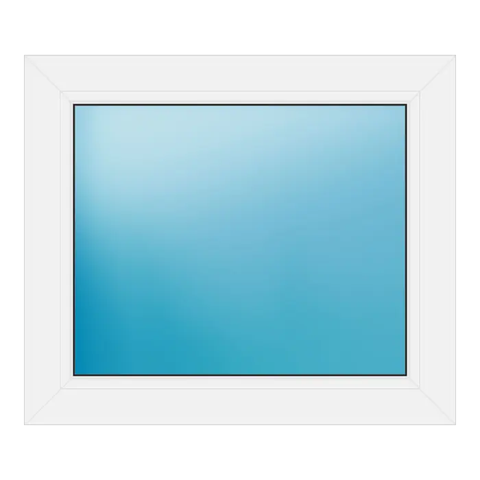 Festverglasung aus Kunststoff 70x60 cm Weiß
