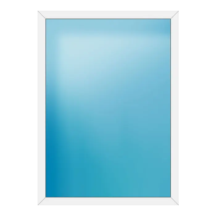 Festverglasung aus Kunststoff 142x196 cm Weiß