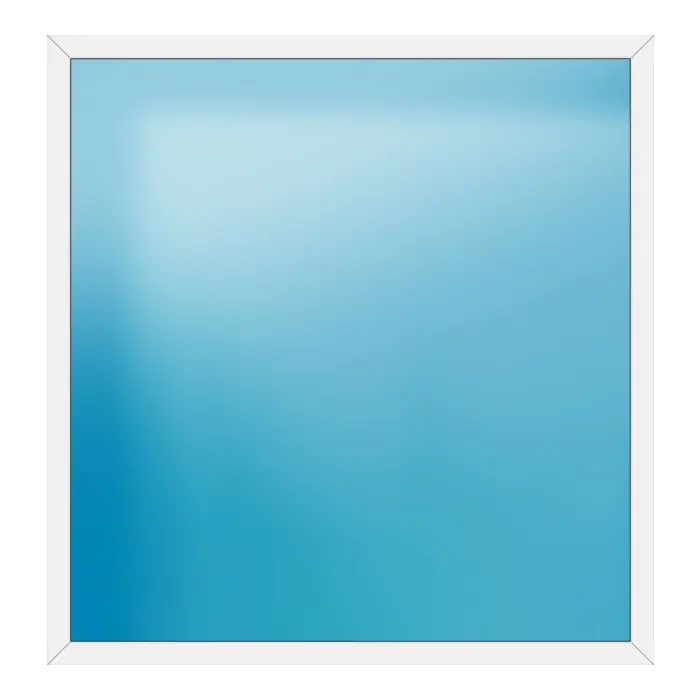Festverglasung aus Kunststoff 208x216 cm Weiß