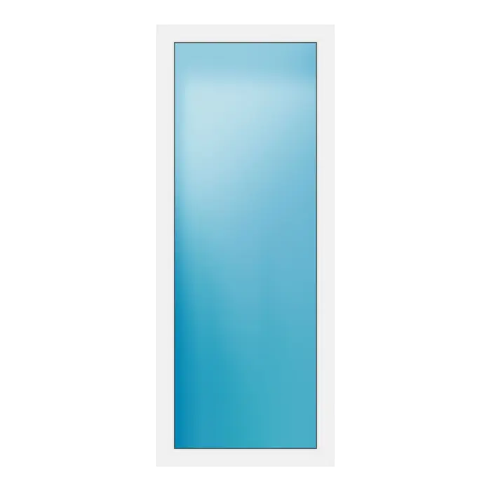 Festverglasung aus Kunststoff 80x199 cm Weiß