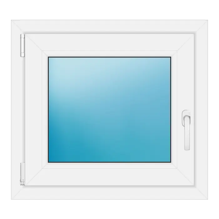 Einflügeliges Kunststofffenster 68x62 cm Weiß