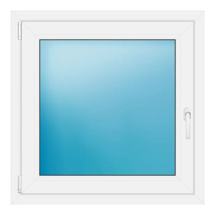 Einflügeliges Kunststofffenster 86x86 cm Weiß