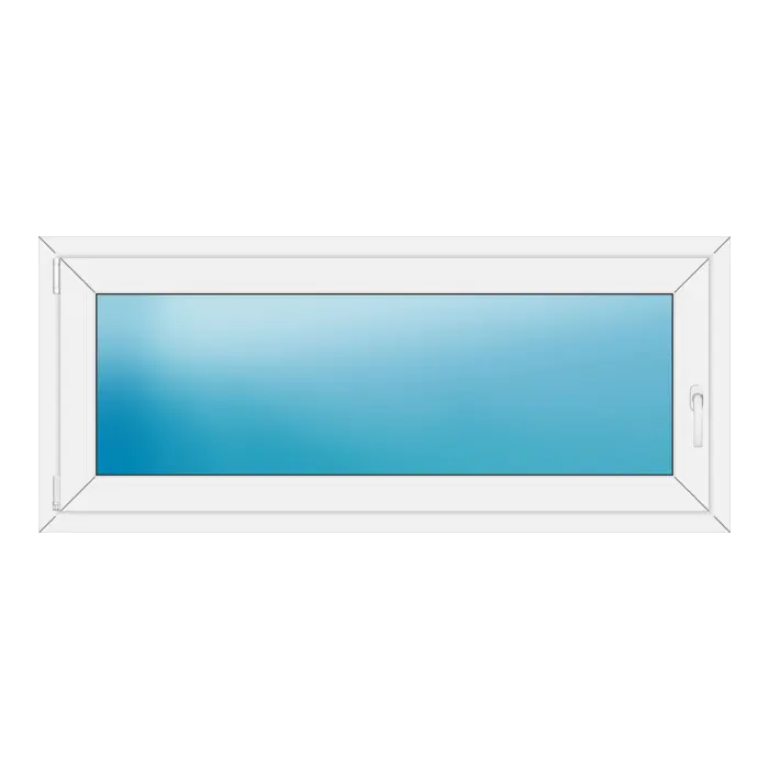 Einflügeliges Kunststofffenster 154x66 cm Weiß