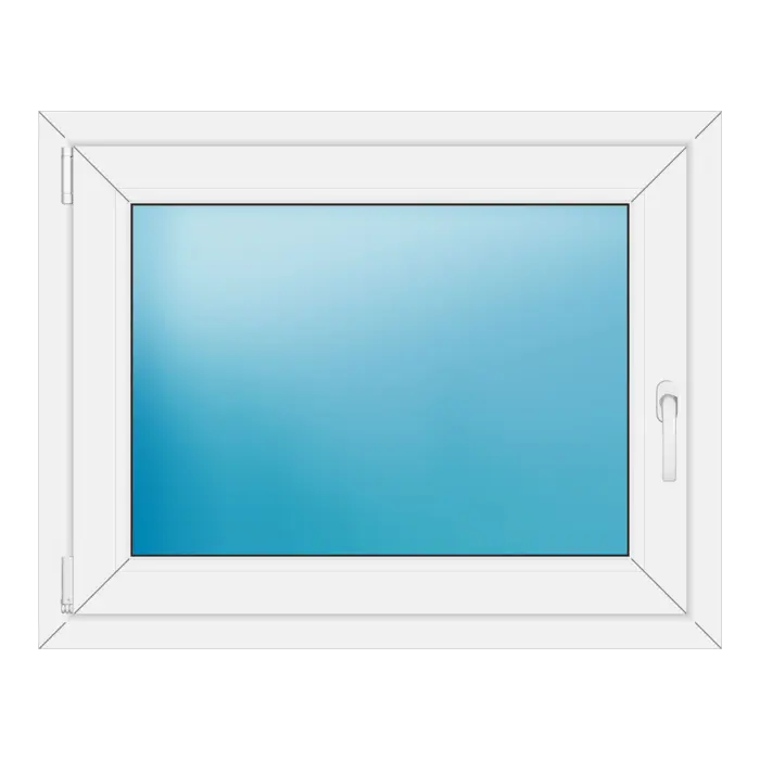 Einflügeliges Kunststofffenster 94x74 cm Weiß