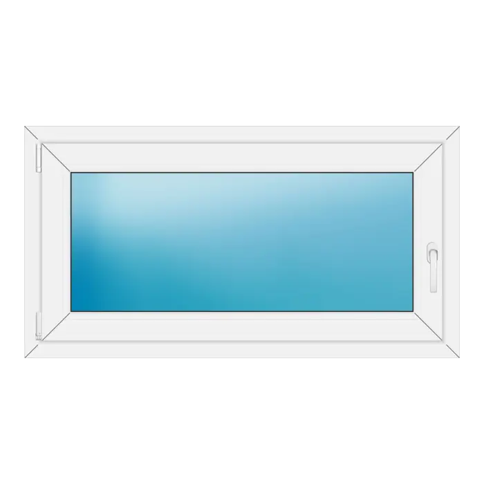 Einflügeliges Kunststofffenster 120x64 cm Weiß