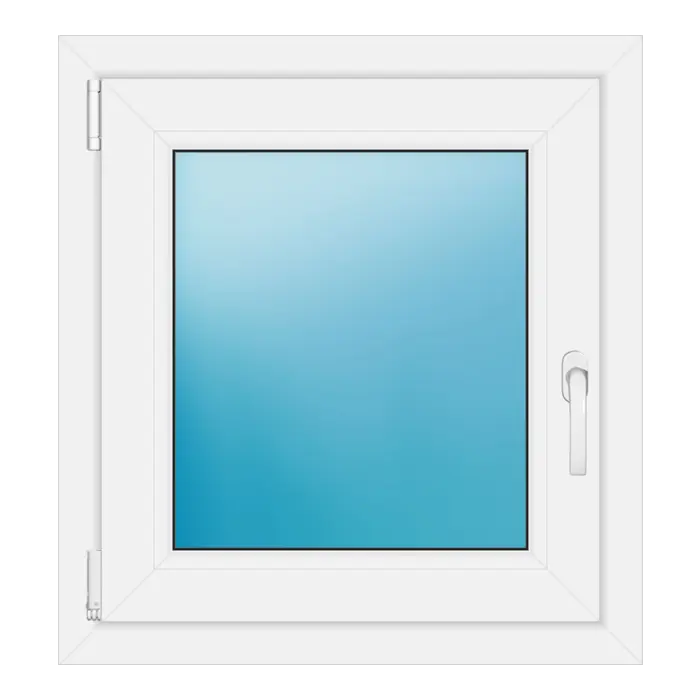 Einflügeliges Kunststofffenster 65x70 cm Weiß