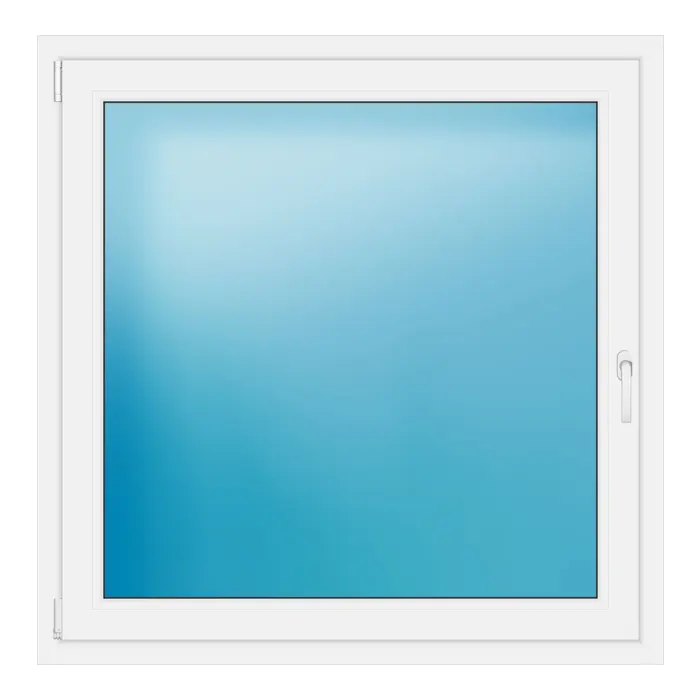 Einflügeliges Kunststofffenster 120,5x121 cm Weiß