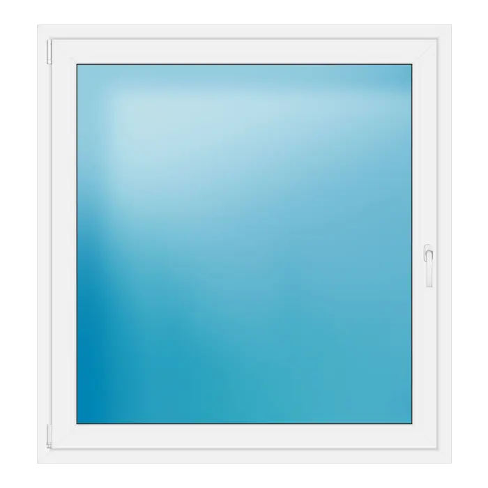 Einflügeliges Kunststofffenster 134x142 cm Weiß