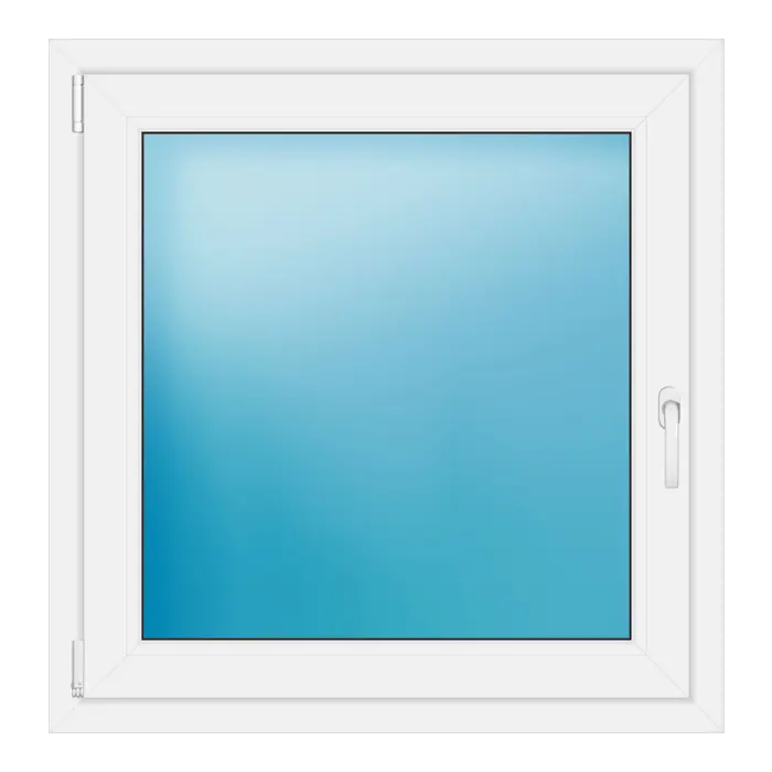 Einflügeliges Kunststofffenster 92,5x95 cm Weiß