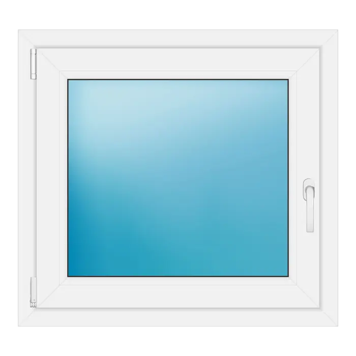 Einflügeliges Kunststofffenster 82,5x76,5 cm Weiß