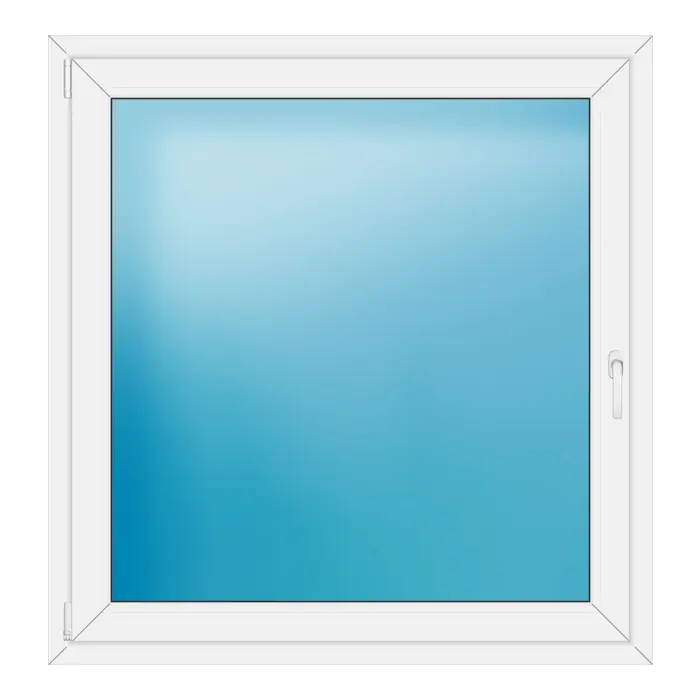 Einflügeliges Kunststofffenster 123x128 cm Weiß