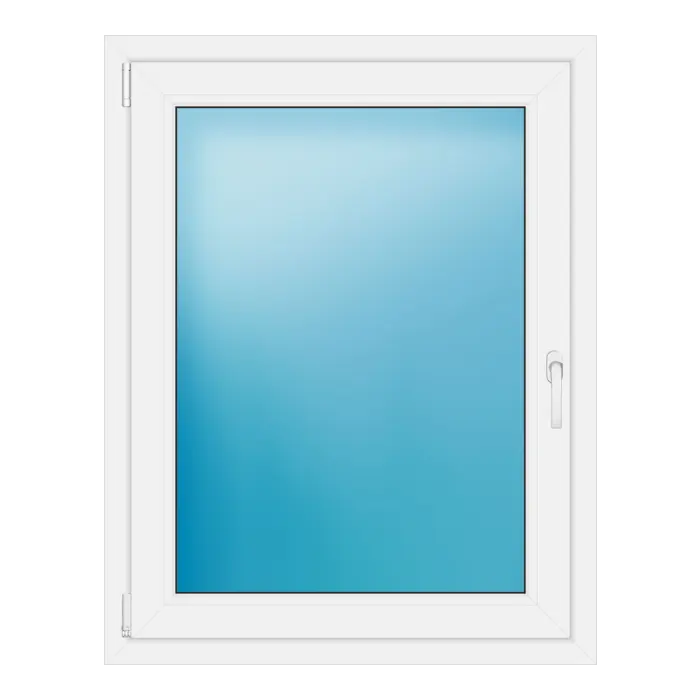 Einflügeliges Kunststofffenster 88x112,5 cm Weiß